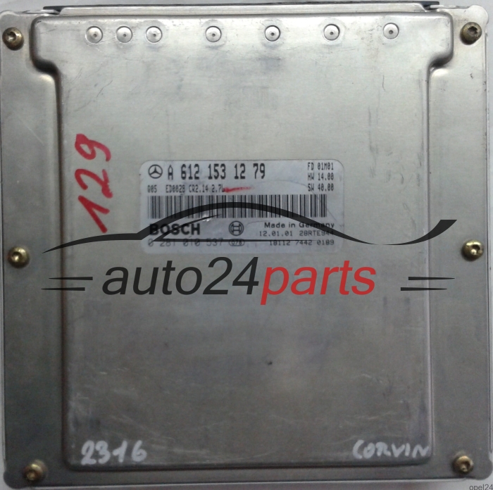 ECU CENTRALITA DE MOTOR MERCEDES W210 E-KLASS E270 CDI A6121531279