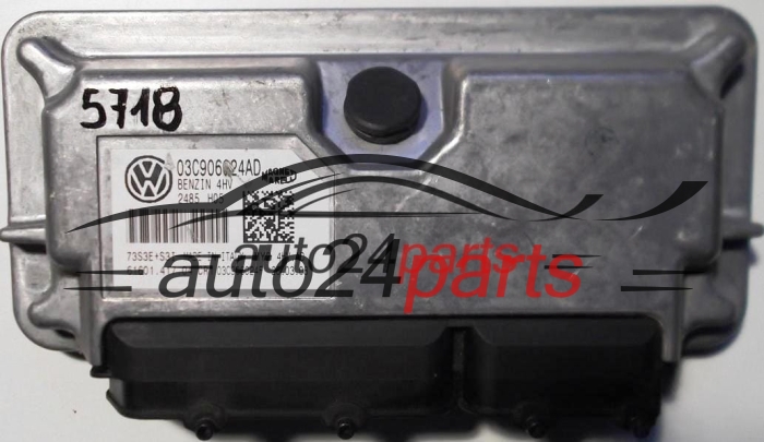 CALCULATEUR MOTEUR VOLKSWAGEN POLO 1.4 MAGNETI MARELLI MY2 4HV.AD, MY24HVAD, 03C 906 024 AD, 03C906024AD, 03C 906 024 F, 03C906024F, 61601.417.04, 6160141704