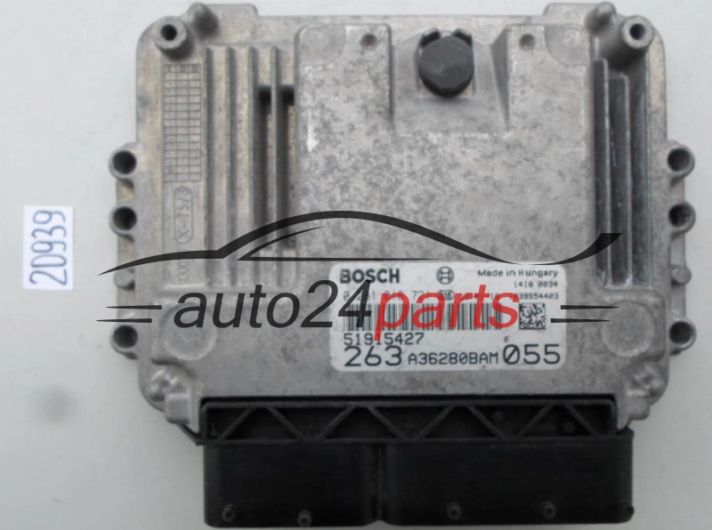 MOTORSTEUERGERÄT ECU STEUERGERAT FIAT DOBLO 1.6 JTD BOSCH 0 281 018 721, 0281018721, 51915427