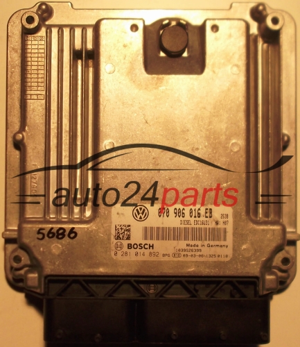 ΜΟΝΑΔΑ ΕΛΕΓΧΟΥ ΚΙΝΗΤΗΡΑ VW VOLKSWAGEN T5 2.5 TDI BOSCH 0281014892, 0 281 014 892, 070906016EB, 070 906 016 EB