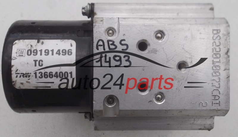 BOMBA HIDRAULICA Y CENTRALITA ABS OPEL VECTRA C SIGNUM GM 09191496 TC, TRW 13664001, 13509101J, 13664001, 54084676A