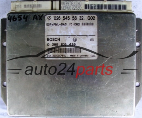 STEUERGERAT ABS ESP+PML+BAS MERCEDES W210 A0265455832, 0265455832, A 026 545 58 32 BOSCH 0265109439, 0 265 109 439