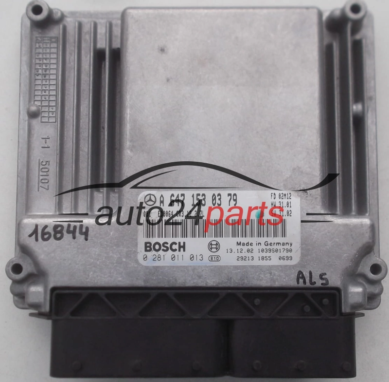 Μονάδα Ελέγχου Κινητήρα MERCEDES E270 BOSCH 0 281 011 013, 0281011013, A 647 153 03 79, A6471530379