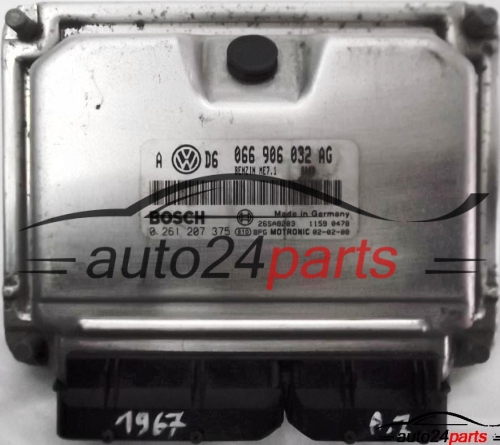 MOTORSTEUERGERÄT ECU STEUERGERÄT SEAT TOLEDO 2,3 V5 066 906 032 AG, 066906032AG, BOSCH 0 261 207 375, 0261207375, 26SA8203