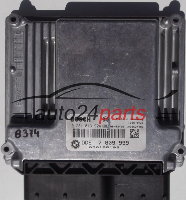 Μονάδα Ελέγχου Κινητήρα BMW X3 2.0 BOSCH 0 281 013 924,  DDE 7 809 999