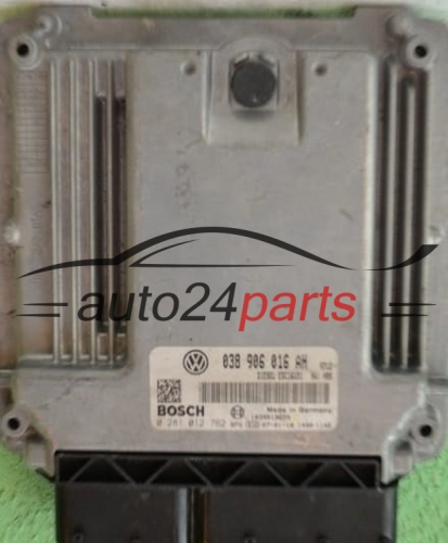 KOMPUTER STEROWNIK SILNIKA VW VOLKSWAGEN T5 1.9 TDI 038906016AH, 038 906 016 AH BOSCH 0281012762, 0 281 012 762 