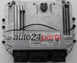 ECU ENGINE CONTROLLER FORD FIESTA 1.6 TDCI BOSCH 0 281 014 803, 0281014803, FoMoCo 8V21-12A650-KF, 8V2112A650KF, 1039S10492, 6DZF 