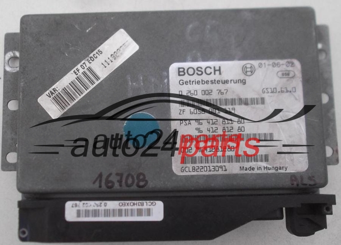 GETRIEBESTEUERGERÄT GETRIBESTEUERUNG CITROEN C5 2.2 HDI BOSCH 0 260 002 767