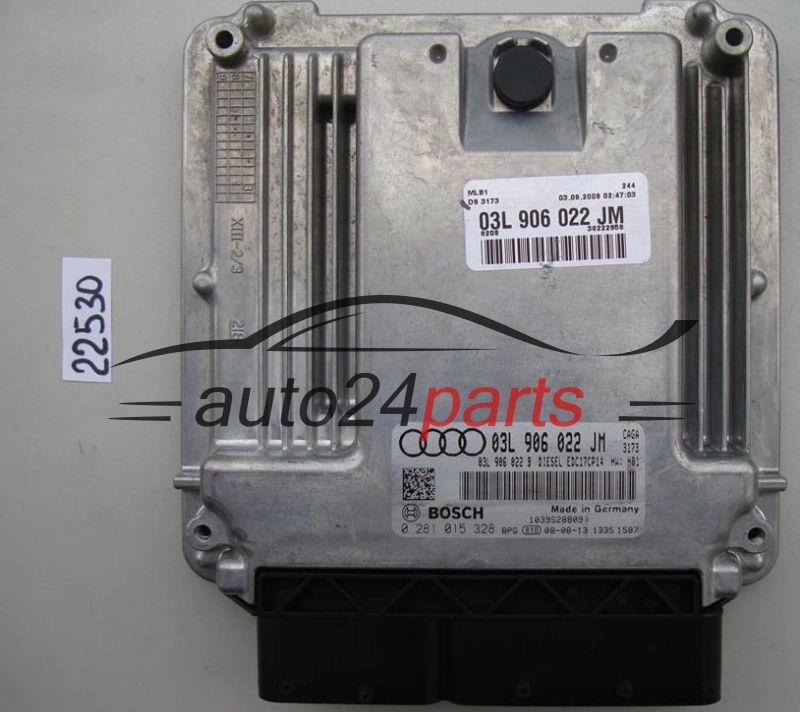 KOMPUTER STEROWNIK SILNIKA AUDI A4 2.0 TDI BOSCH 0 281 015 328, 0281015328, 03L 906 022 JM, 03L906022JM, 03L906022B, EDC17CP14