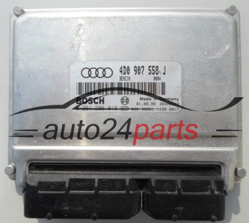 MOTORSTEUERGERÄT ECU STEUERGERÄT  AUDI S8 D2 BOSCH 0 261 206 019,  4D0 907 558 J