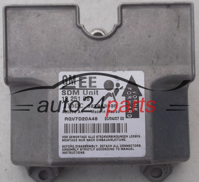 CENTRALITA AIRBAG MÓDULO DE CONTROL  OPEL ASTRA H GM 13 251 081 EE  Temic 327963935