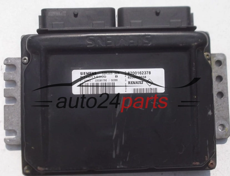 MOTORSTEUERGERÄT ECU STEUERGERAT RENAULT CLIO 1.2 SIEMENS S110115000 B, S110115000B, 8200162378, 8200029658