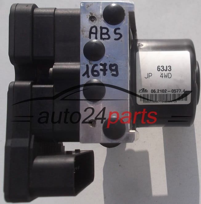 POMPE HYDRAULIQUE ET CALCULATEUR d'ABS SUZUKI SWIFT 63J3 JP 4WD, 63J3JP4WD, 06.2102-0577.4, 06210205774, 06.2109-0813.3, 06210908133