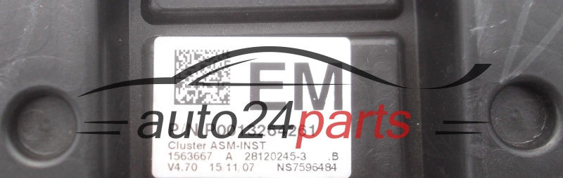 QUADRO STRUMENTI CRUSCOTTO CONTACHILOMETRI OPEL CORSA D P0013264261 EM