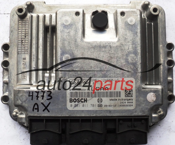 Μονάδα Ελέγχου Κινητήρα FORD FOCUS 1.6 TDCI BOSCH 0 281 011 701, 0281011701, 8M5112A650LG, 8M51-12A650-LG