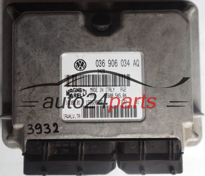 MOTORSTEUERGERÄT ECU STEUERGERAT VW VOLKSWAGEN LUPO 1.4 036906034AQ, 036 906 034 AQ, IAW4LV.TA, IAW4LVTA