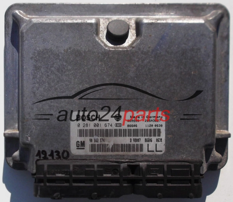 KOMPUTER STEROWNIK SILNIKA OPEL  2.0 BOSCH 0 281 001 674, 0281001674, GM 90 562 574 LL, 90562574LL, 90562574 