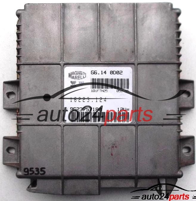 CALCULATEUR MOTEUR CITROEN PEUGEOT 306 1.4 MAGNETI MARELLI G6.14 0D02, G6140D02, 16223.124, 16223124, 9623757180