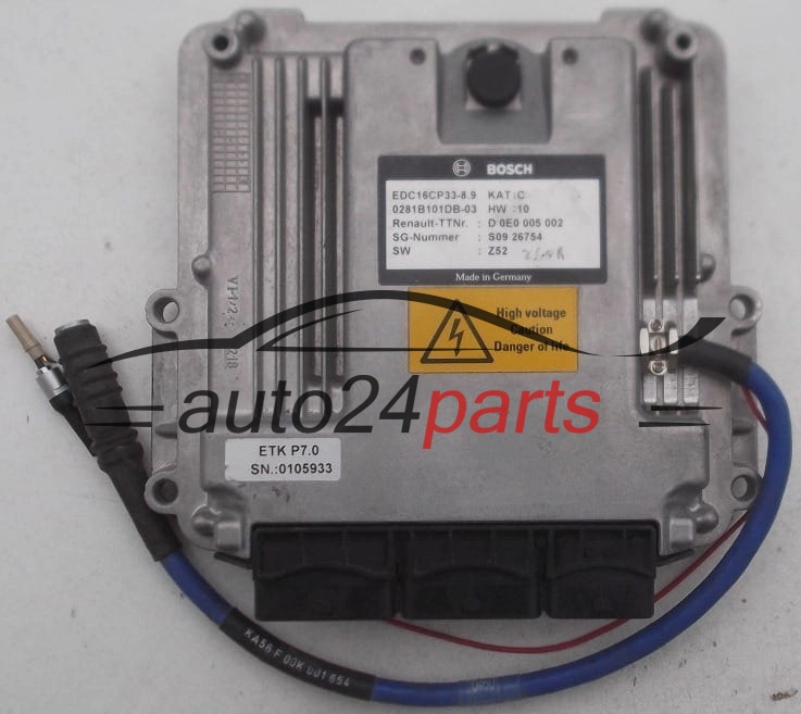 CALCULATEUR MOTEUR NISSAN QUASHQUAI 2.0 DCI BOSCH 0281B101DB-03