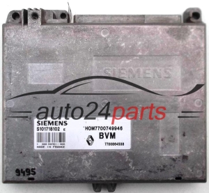 CENTRALINA DO MOTORE RENAULT CLIO 1.4, SIEMENS S101718102 E, S101718102E, HOM7700749946, 7700864508