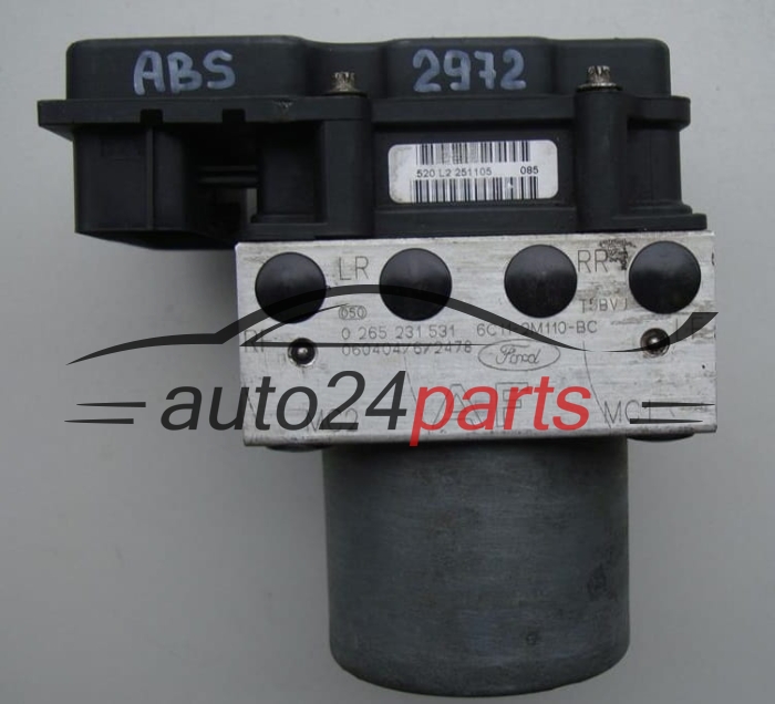 BOMBA HIDRAULICA Y CENTRALITA ABS FORD TRANSIT 2.2 TDCI BOSCH 0 265 231 531, 0265231531, 6C11-2M110-BC, 6C112M110BC, 0265800419 -