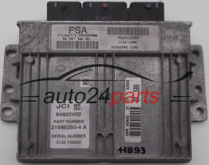 ECU CENTRALITA DE MOTOR  CITROEN PEUGEOT 1.4 Sagem 21585350-4 A