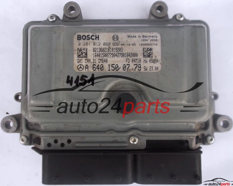 ECU CENTRALITA DE MOTOR MERCEDES W168 A-KLASS A 180 CDI A6401500779