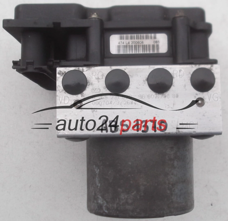 ABS HYDRAULIK-AGGREGAT MIT STEUERGERAET CITROEN BERLINGO XSARA PICASSO PEUGEOT PARTNER BOSCH 0 265 231 522, 96 607 798 80, 9660779880, 0 265 800 415, 0265800415