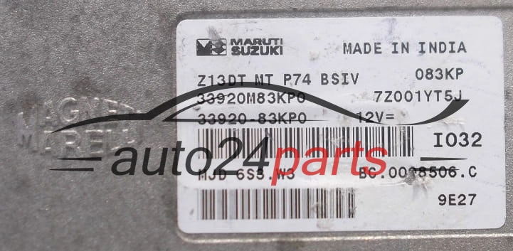 Μονάδα Ελέγχου Κινητήρα  SUZUKI  MAGNETI MARELLI MJD 6S3.W3