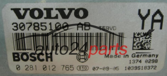 Μονάδα Ελέγχου Κινητήρα VOLVO S60 V70 S80 2.4 D5 BOSCH 0 281 012 765