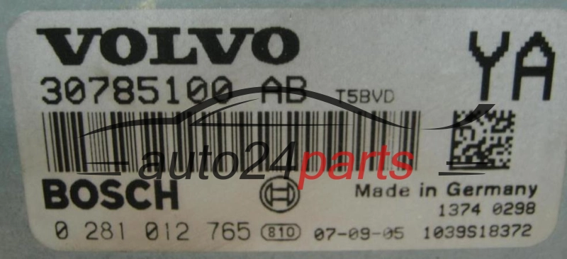 Μονάδα Ελέγχου Κινητήρα VOLVO S60 V70 S80 2.4 D5 BOSCH 0 281 012 765