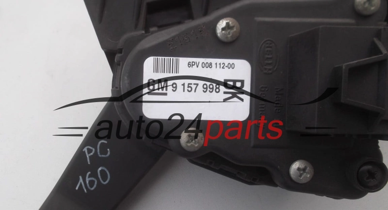 PEDAL DE ACELERADOR POTENCIOMETRO OPEL ASTRA 9157998 BK, 9 157 998 BK, 9193186, 848003 