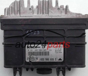 ECU CENTRALITA DE MOTOR VW VOLKSWAGEN GOLF 1.6 BOSCH 0 261 203 304/305, 0261203304, 0261203305, 032 906 026 E, 032906026E