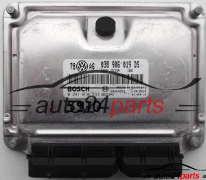 CALCULATEUR MOTEUR VW VOLKSWAGEN PASSAT 1.9 TDI 038906019DS, BOSCH 0 281 010 543, 0281010543