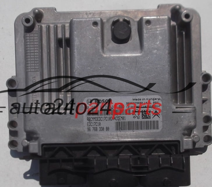 ECU CENTRALITA DE MOTOR CITROEN C3 1.4 HDI BOSCH 0 281 017 337,  96 768 330 80, 9 9666729680