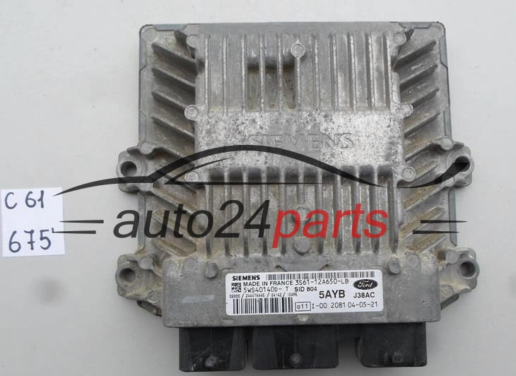 FORD FIESTA 1.4 TDCI SIEMENS 5WS40140D-T, 5WS40140DT, 3S61-12A650-LB, 3S6112A650LB, 5AYB, SID804