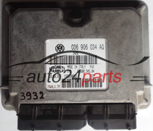 ECU ENGINE CONTROLLER VW VOLKSWAGEN LUPO 1.4 036906034AQ, 036 906 034 AQ, IAW4LV.TA 6160054504, 61600.545.04