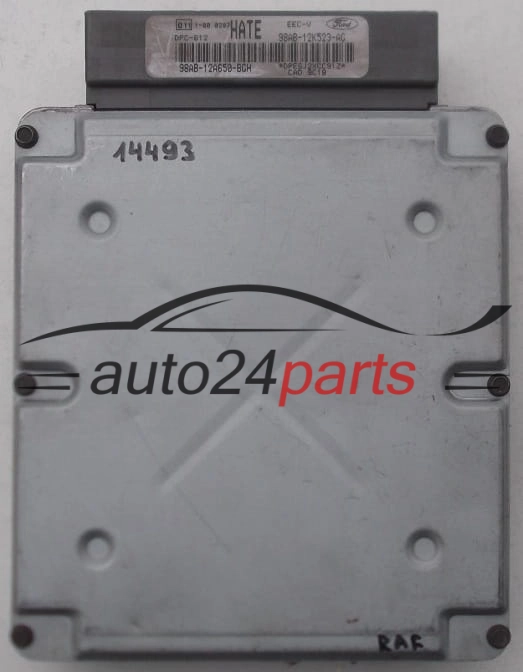CALCULATEUR MOTEUR FORD FOCUS 1.8 TDDI 98AB12A650BGH, 98AB-12A650-BGH, 98AB12K523AG, 98AB-12K523-AG HATE DPC-612 