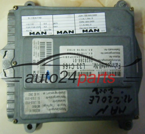 CALCULATEUR MOTEUR MAN LE 220C BOSCH 0 281 001 747, 0281001747, L33 165