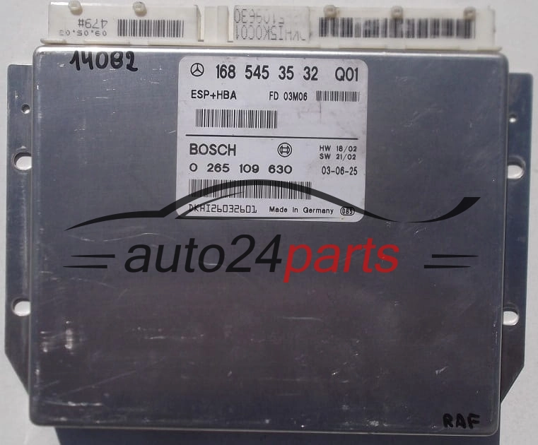 CENTRALINA ABS ESP+HBA MERCEDES W168 BOSCH 0 265 109 630