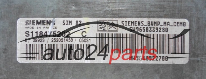 Ecu Caja de cambios automática STEROWNIK SKRZYNI AUTOMATYCZNEJ CITROEN C3 1.4 HDI SIEMENS S118475202 C