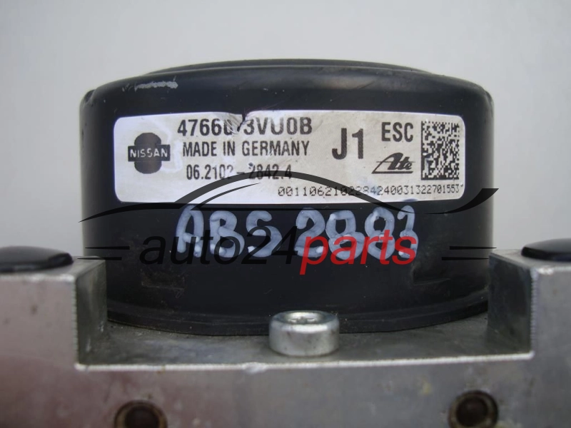 BOMBA HIDRAULICA Y CENTRALITA ABS NISSAN NOTE 476603VU0B, 06.2102-2842.4, 06210228424, 06.2109-6933.3, 06210969333