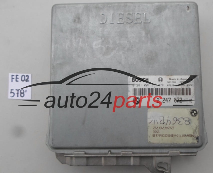 Μονάδα Ελέγχου Κινητήρα BMW 5 E39 525 TDS BOSCH 0281001373, 0 281 001 373, 2247072