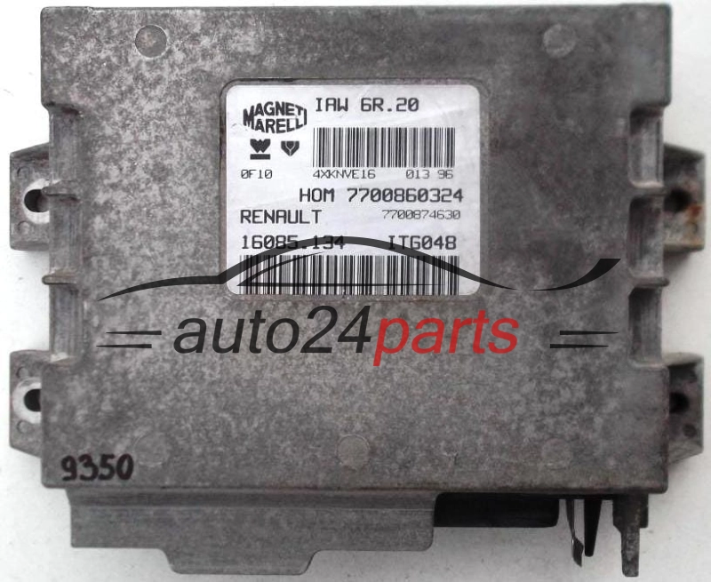 Μονάδα Ελέγχου Κινητήρα RENAULT TWINGO 1.2, MAGNETI MARELLI IAW 6R.20, IAW6R20, 7700860324, 7700874630, 16085.134, 16085134