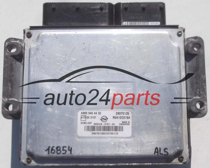 MOTORSTEUERGERÄT ECU STEUERGERAT SSANGYONG RODIUS R0412C019A, A665 540 44 32, A6655404432, 28075135