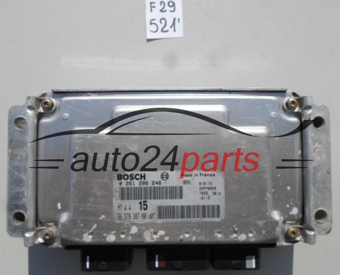 CITROEN SAXO PEUGEOT 106 1.1 BOSCH 0261206246, 0 261 206 246, 96 378 387 80, 9637838780, M7.4.4 15