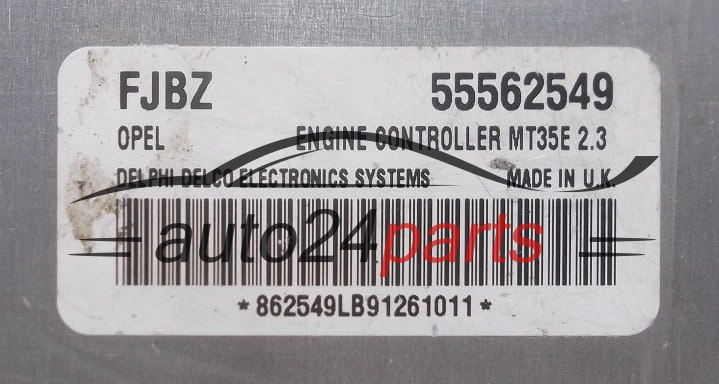 MOTORSTEUERGERÄT ECU STEUERGERÄT OPEL ASTRA H ZAFIRA B DELPHI DELCO 55562549 FJBZ