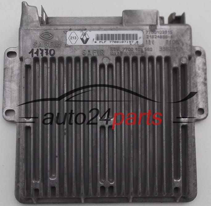 ECU CENTRALITA DE MOTOR  RENAULT TWINGO 1.2 Sagem 21624886-1, 7700107197, 7700103915, HOM 7700105560
