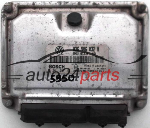 KOMPUTER STEROWNIK SILNIKA SEAT LEON 1.4 16V 036 906 032 H, 036906032H, BOSCH 0 261 207 191, 0261207191, 26SA8532 1184 2098, BENZIN ME7.5.10 4434 - 8609, 13715