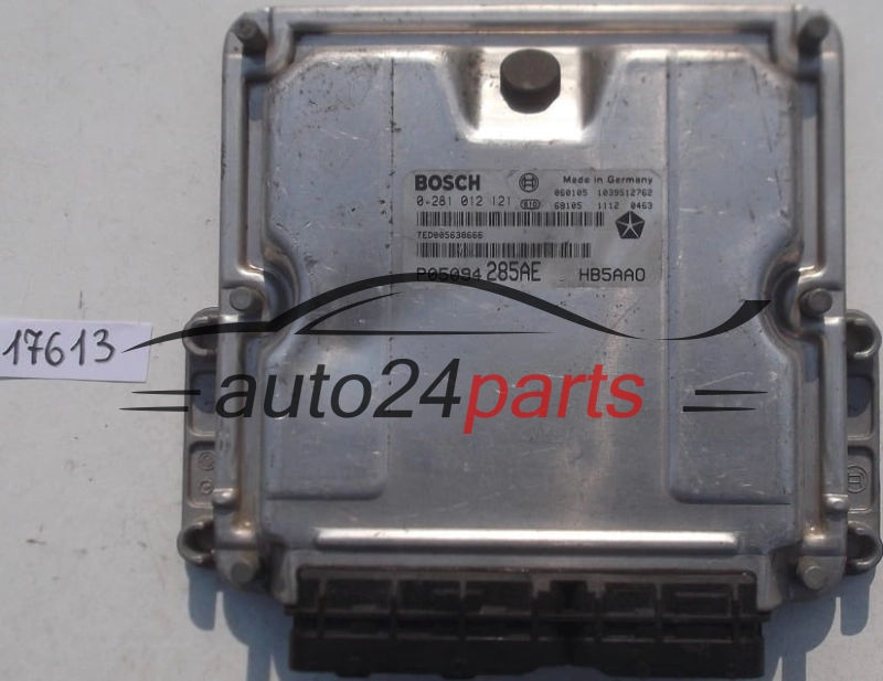 KOMPUTER STEROWNIK SILNIKA CHRYSLER VOYAGER 2.8 CRD BOSCH 0 281 012 999, 0281012999, P05094800AC